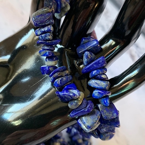 Lapis Lazuli Bracelet • Lapis Jewelry • Handmade Bracelet • TOP SELLER ⭐️ - Picture 7 of 10